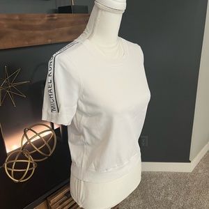 Michael Kors white sweater tee